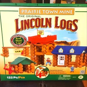 Original Lincoln Logs Prairie Town Mine NEW/SEALED 122 Pieces Ages 3+